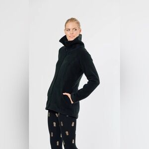 DUDLEY STEPHENS Union Street Jacket in Black with Lime Green Accents Size Small